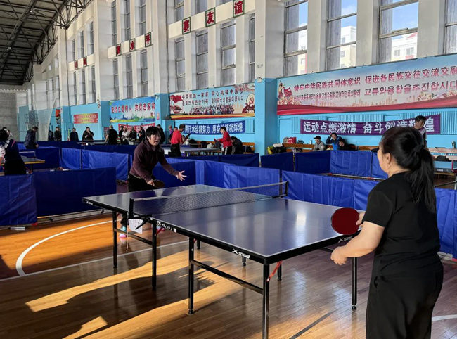 2024年敦化市中老年乒乓球比赛开赛